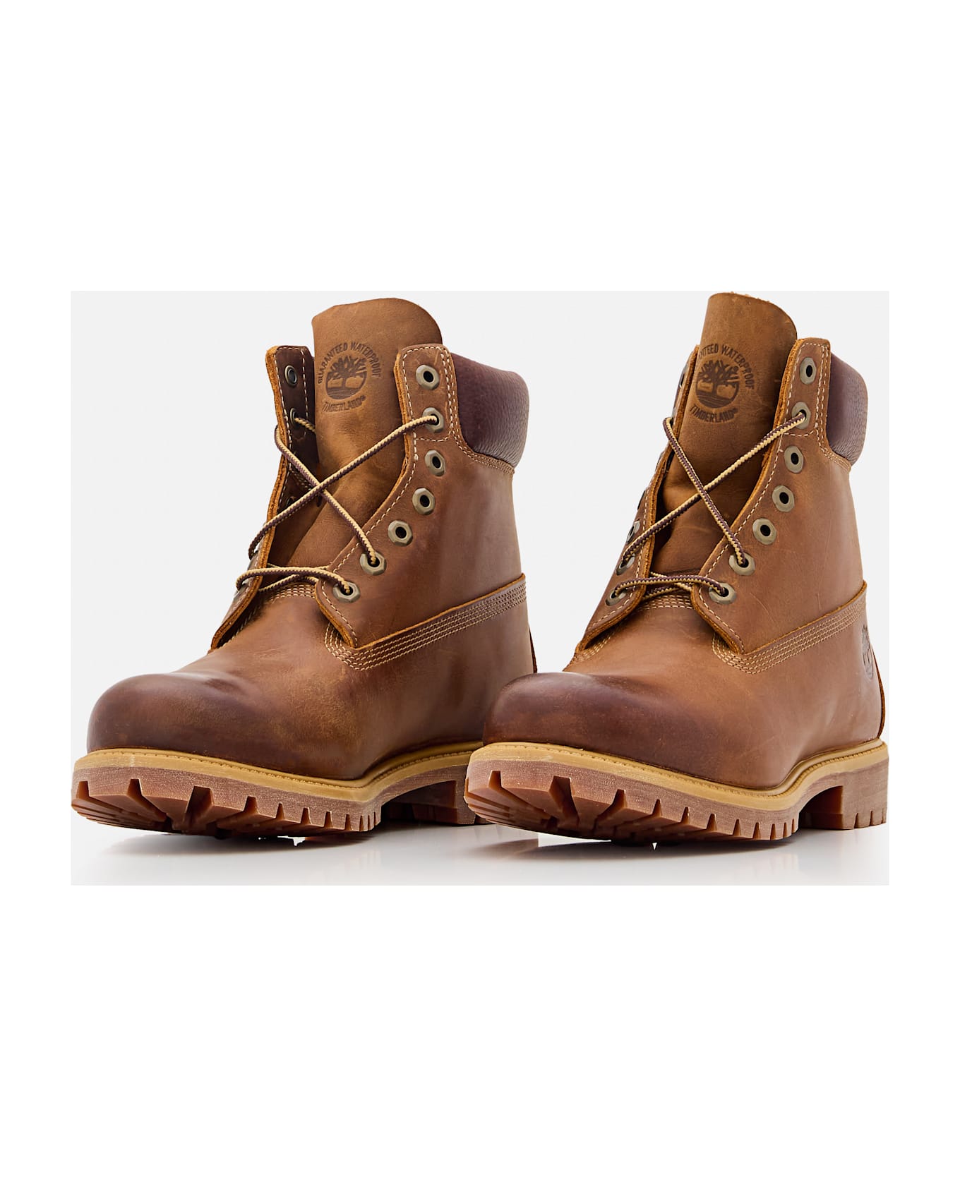Timberland Premium 6 Inch Lace Up Waterproof Boot - Brown