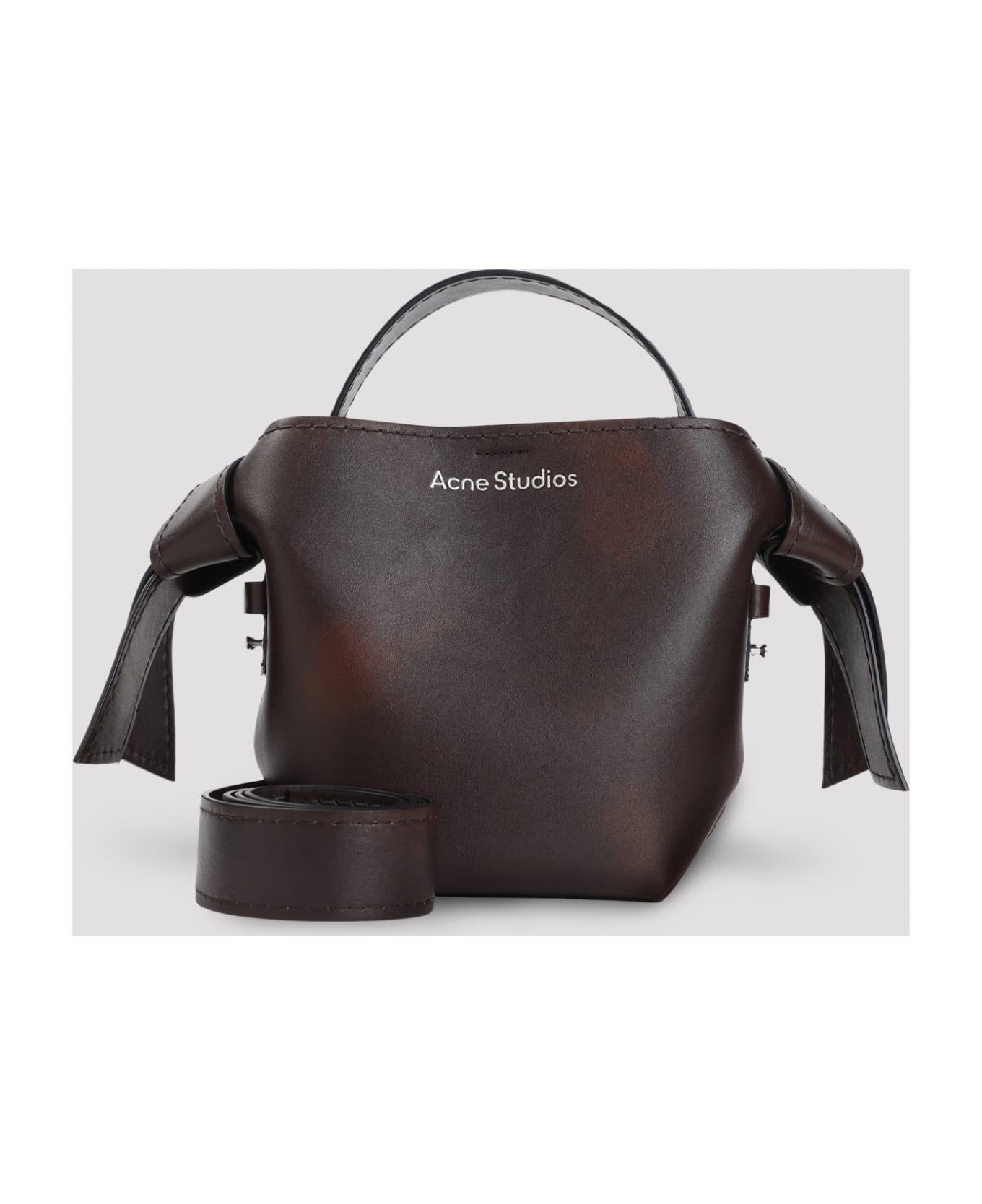 Acne Studios Musubi Mini Handbag - Adm Dark Brown