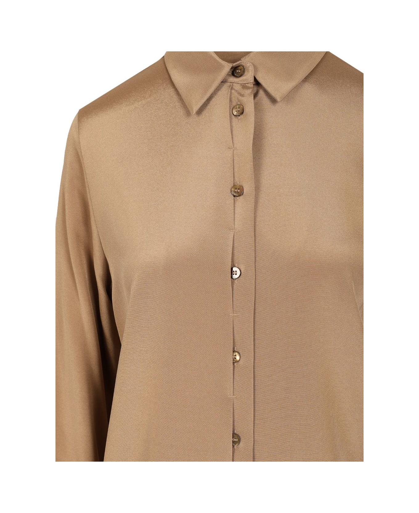 Max Mara Stretch Silk Cady Shirt - Nero