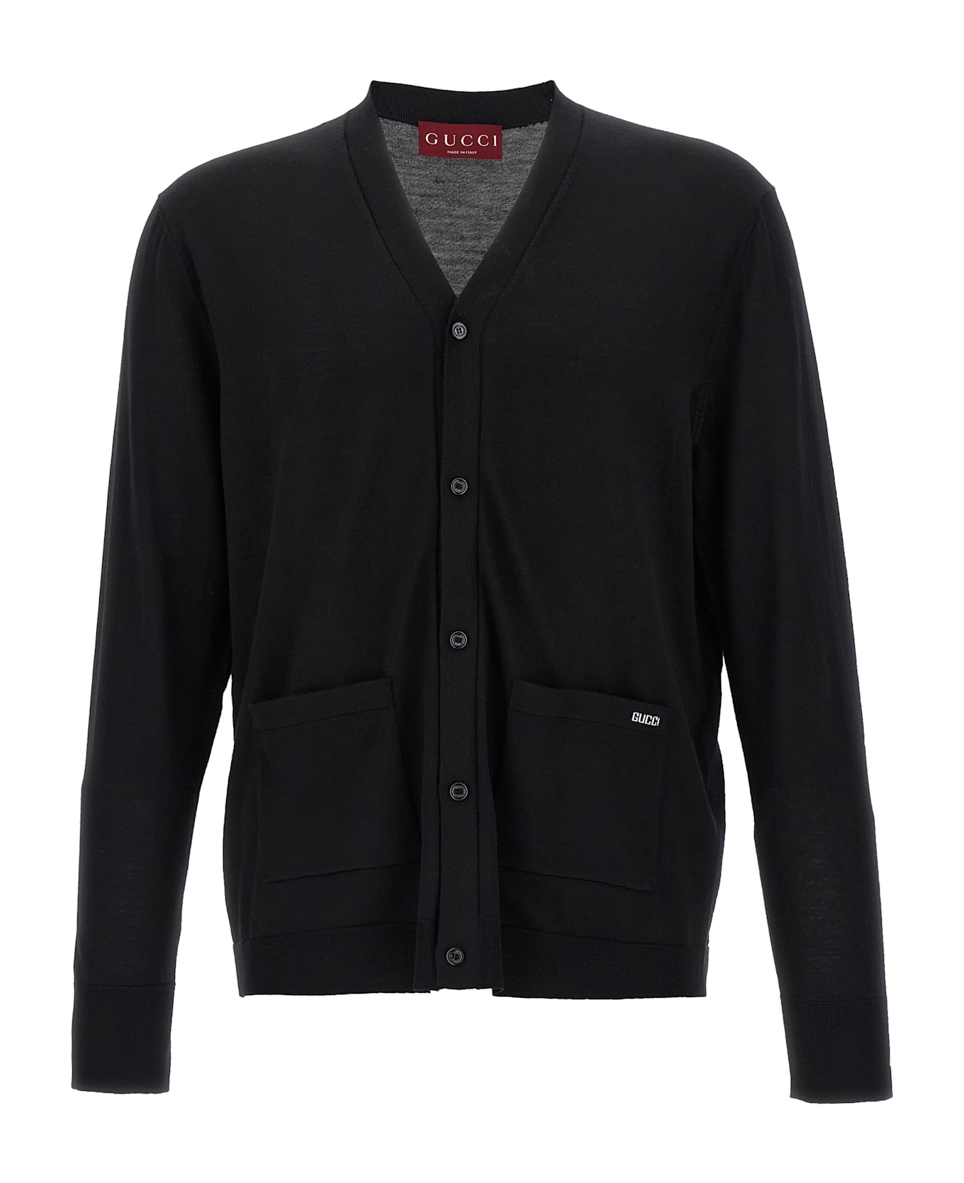 Gucci Cardigan With Intarsia - Black  