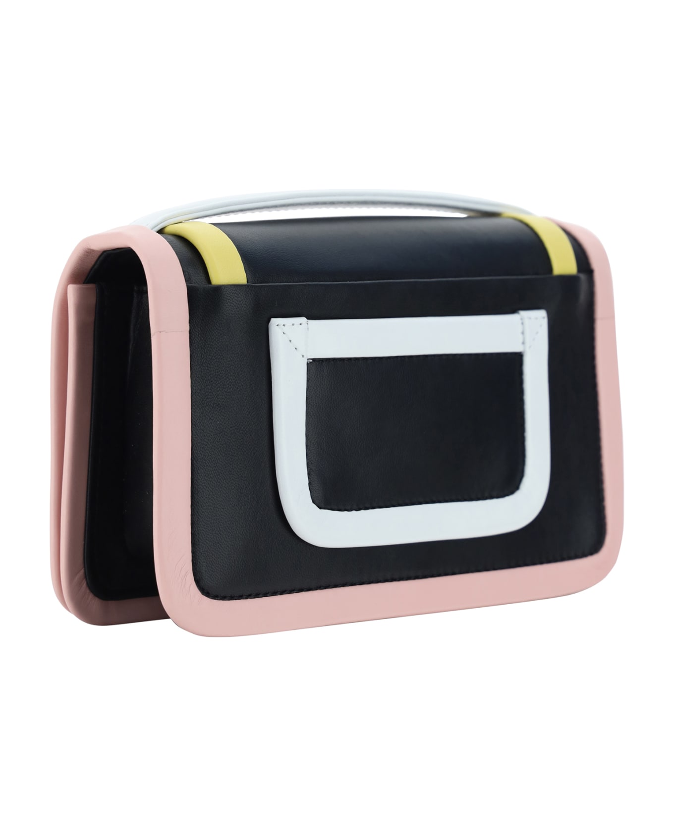 Pierre Hardy Alpha Handbag - Black/pink/yellow ショルダーバッグ