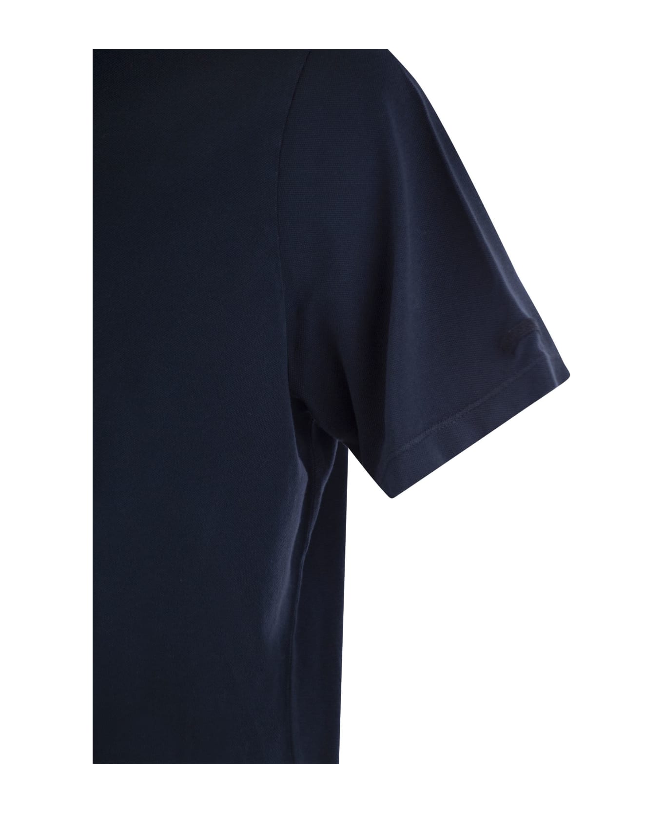 Paul&Shark Garment-dyed Pique Cotton Polo Shirt - C