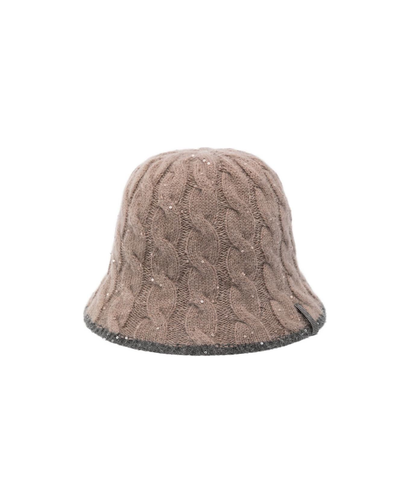 Brunello Cucinelli Wool Cloche Hat - Beige