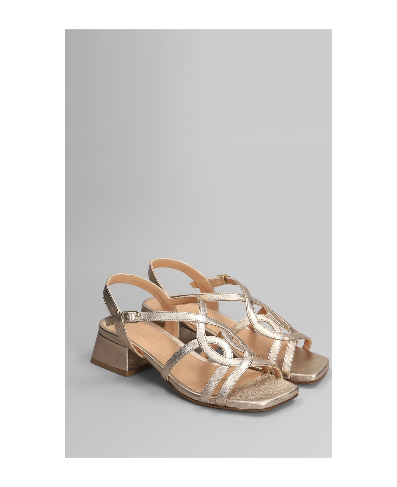 Julie Dee Sandals In Copper Leather - copper