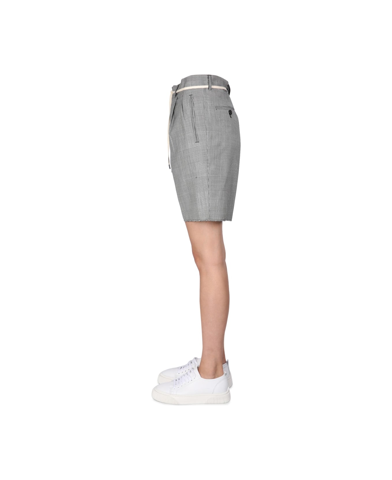 Aspesi Stretch Flannel Bermuda Shorts - GREY