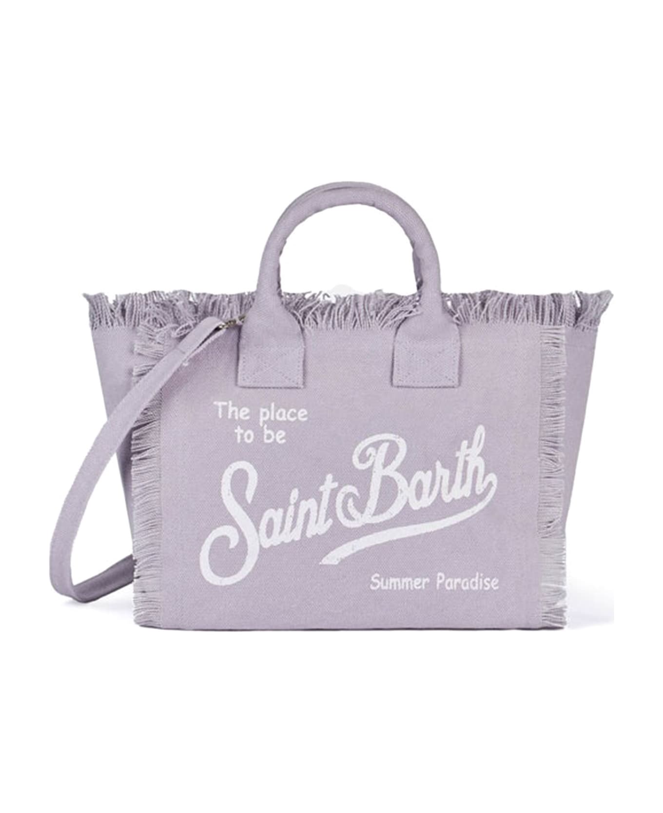 MC2 Saint Barth Lilac Colette Handbag In Canvas - LILLA