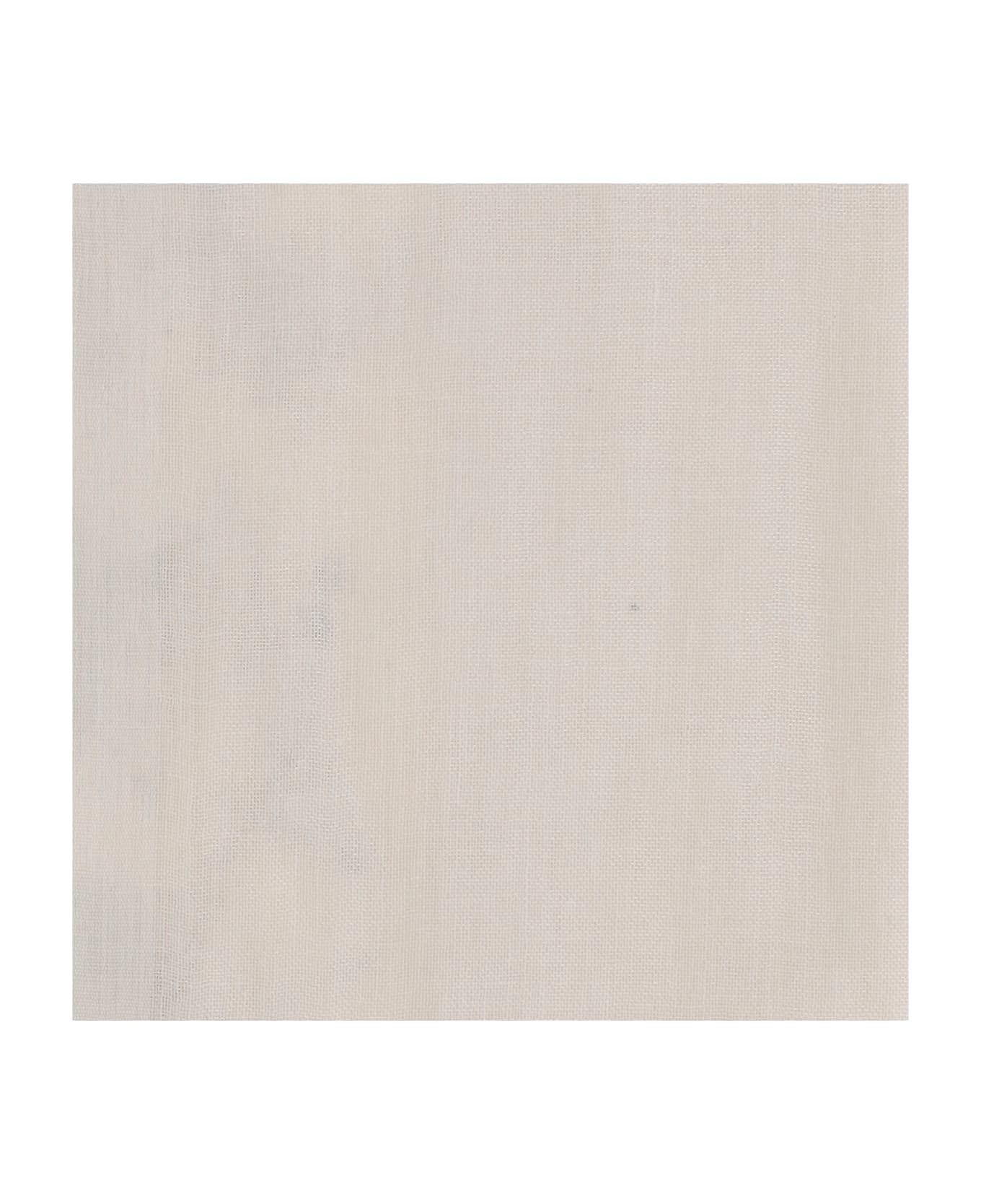 Faliero Sarti Silk And Linen Scarf - Ivory