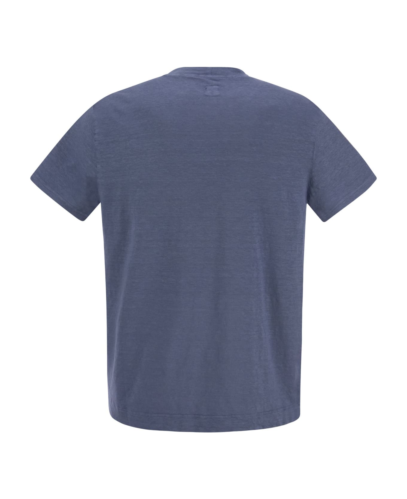 Fedeli Exreme - Linen Flex T-shirt - Avio シャツ