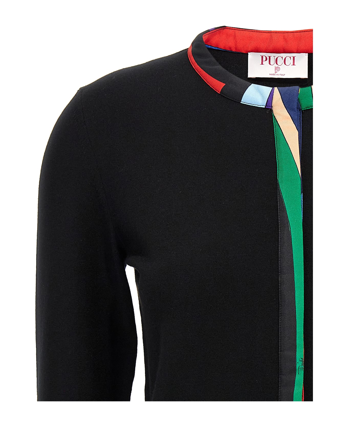 Pucci 'iride' Cardigan - Black  