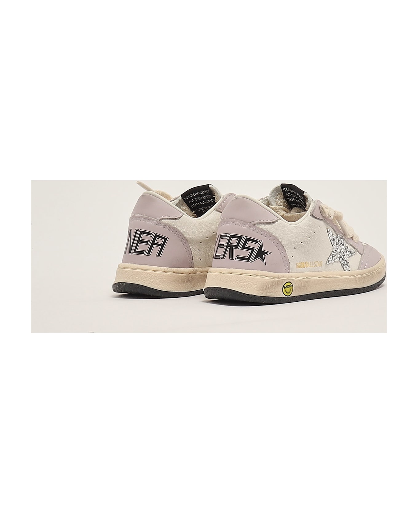 Golden Goose Ballstar Sneaker - BIANCO-LILLA