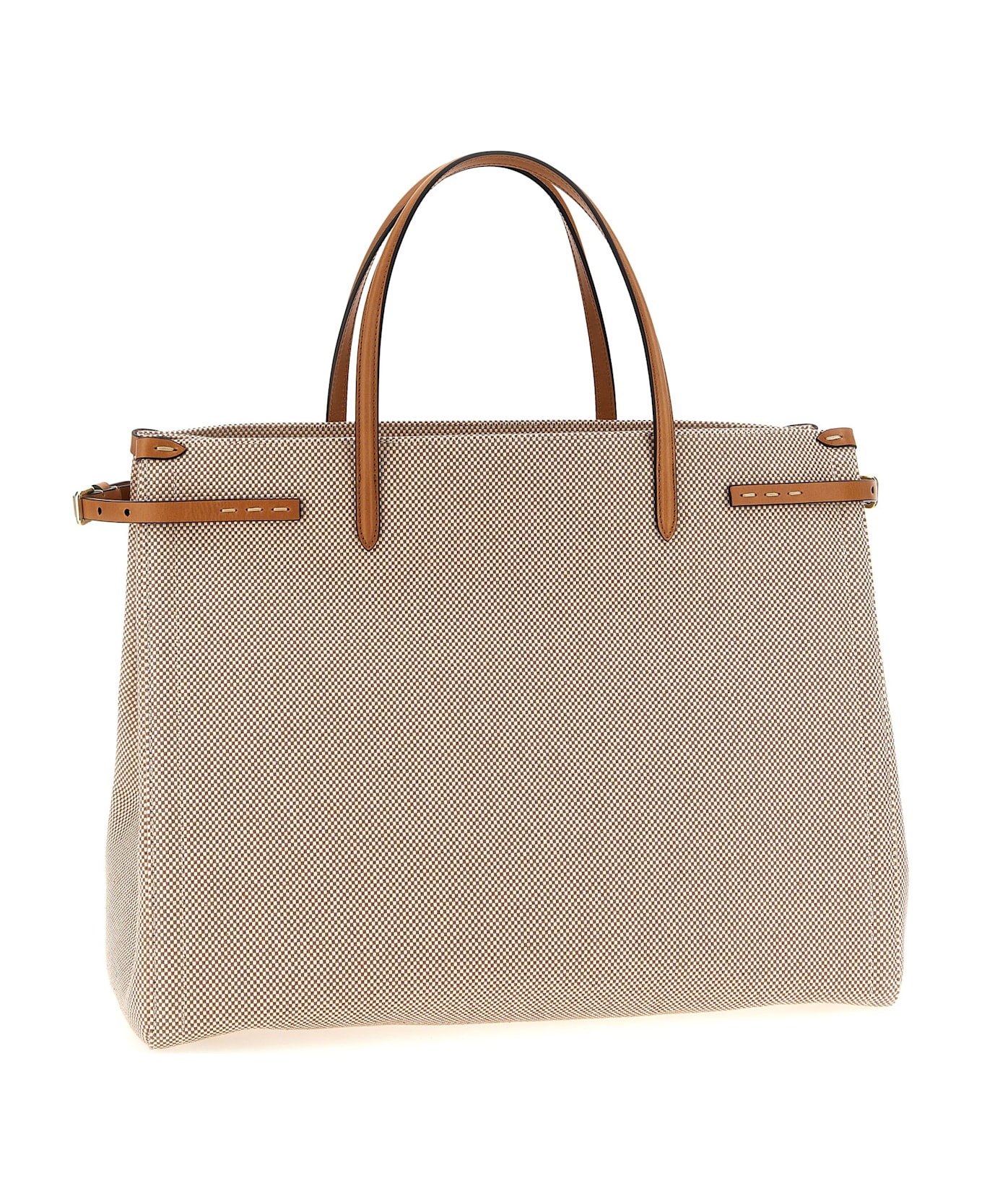 Valentino Garavani 'antibes' Big Shopping Bag - Beige