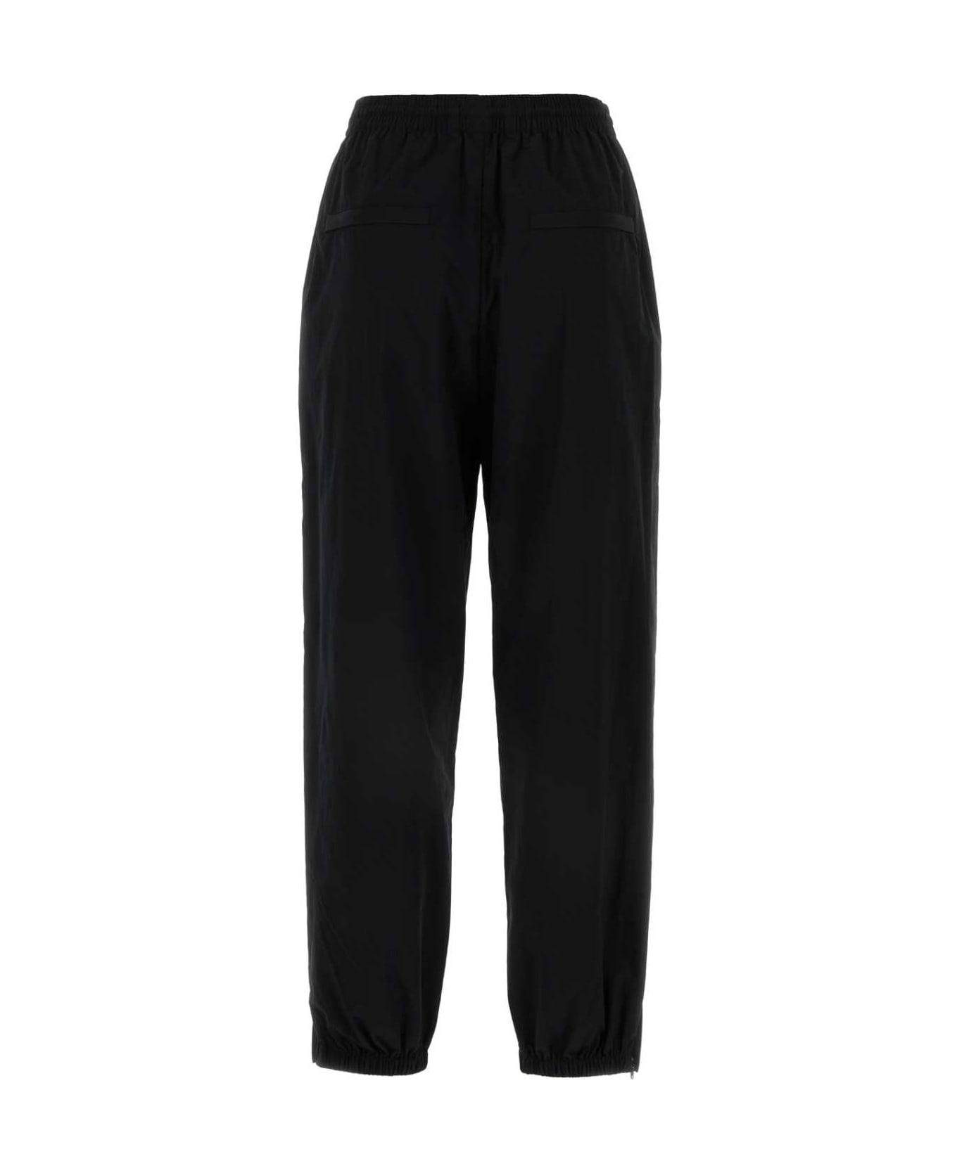 T by Alexander Wang Black Polyester Blend Joggers - BLACK