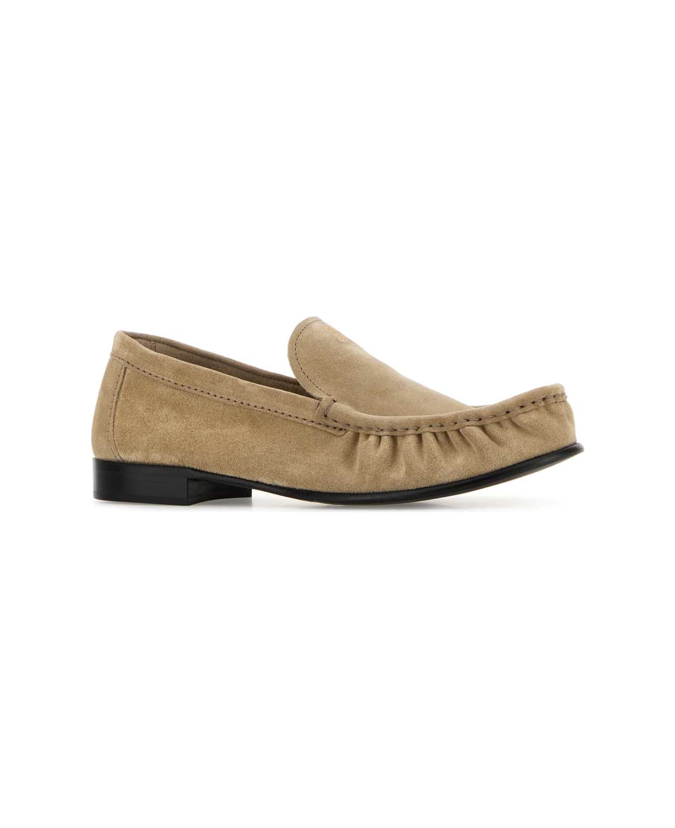 Miu Miu Sand Suede Loafers - DESERTO