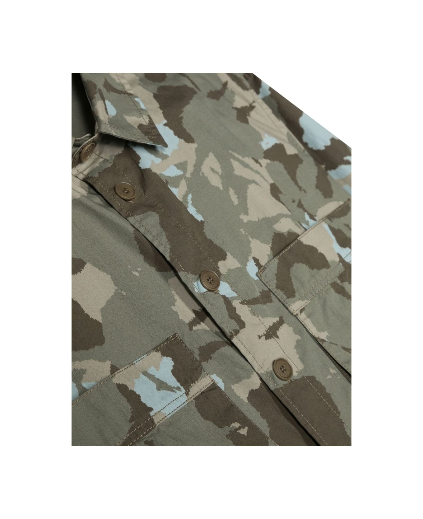 Aspesi Camou Shirt Jacket - MULTICOLOUR