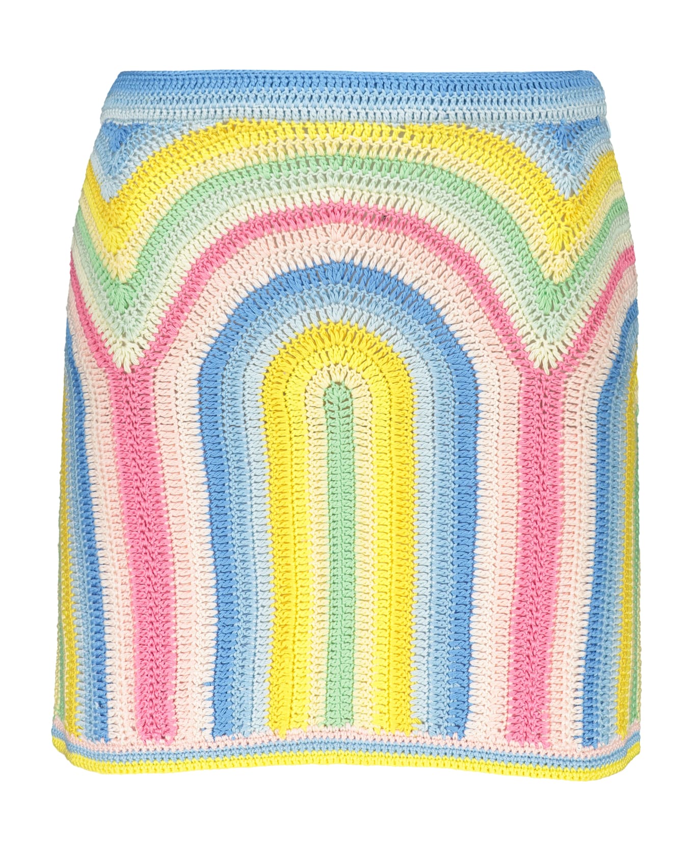 Casablanca Crochet Knit Skirt - Multicolor