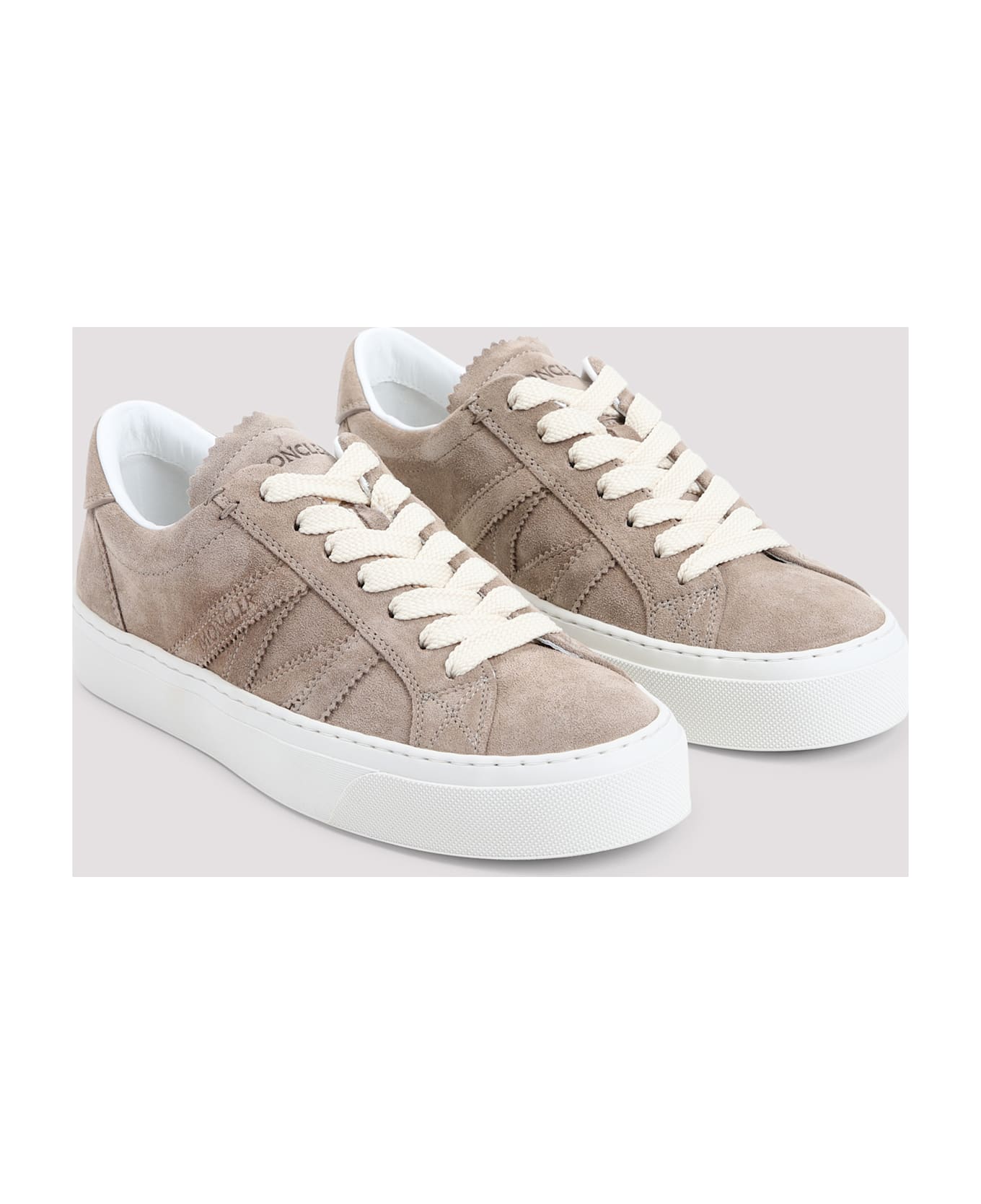 Moncler Monaco2 Low Top Sneakers - Light Beige