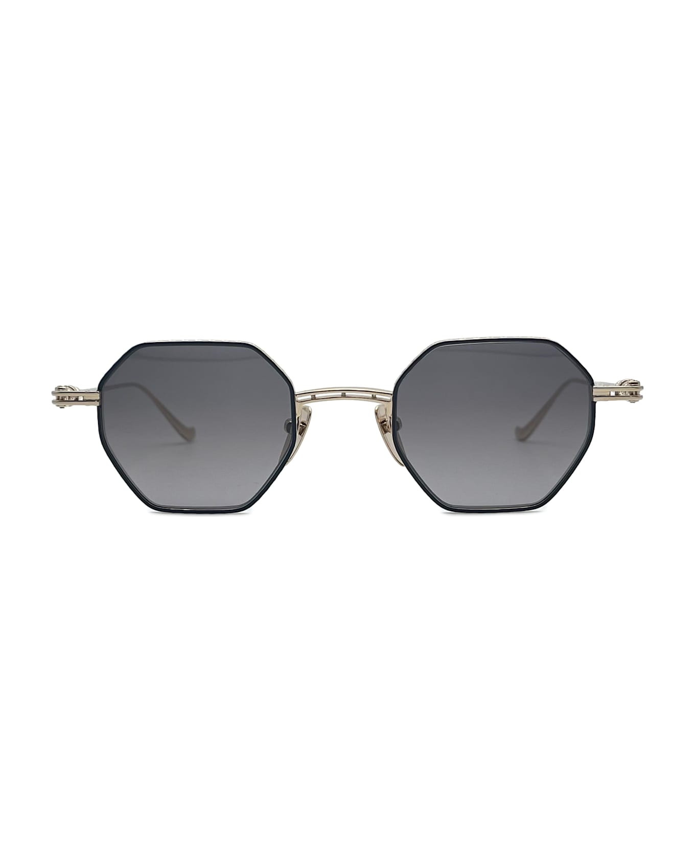 Chrome Hearts Evaculation - Matte Black / Gold Plated Sunglasses - Matte black