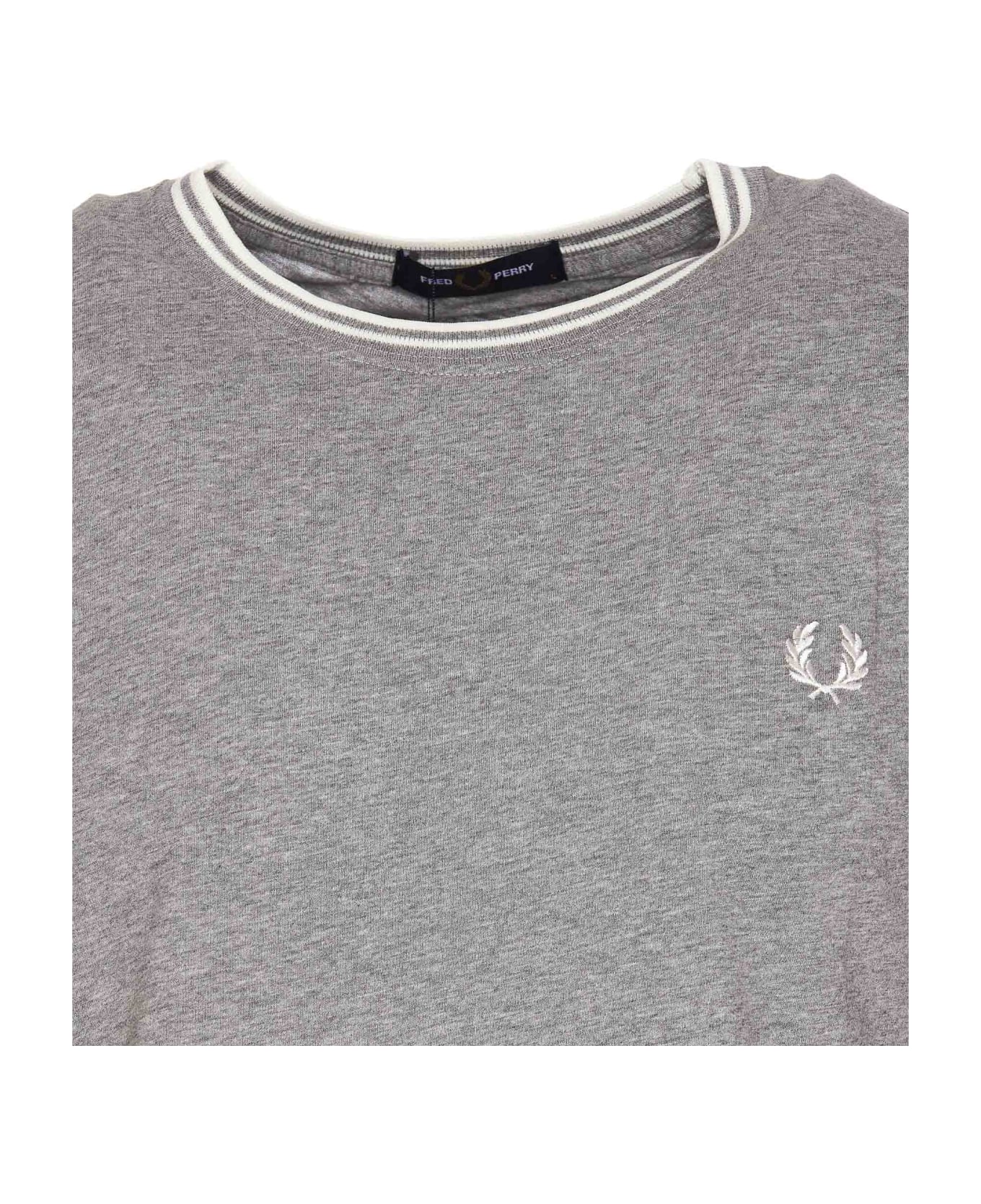 Fred Perry Twin Tipped T-shirt - Steel Marl