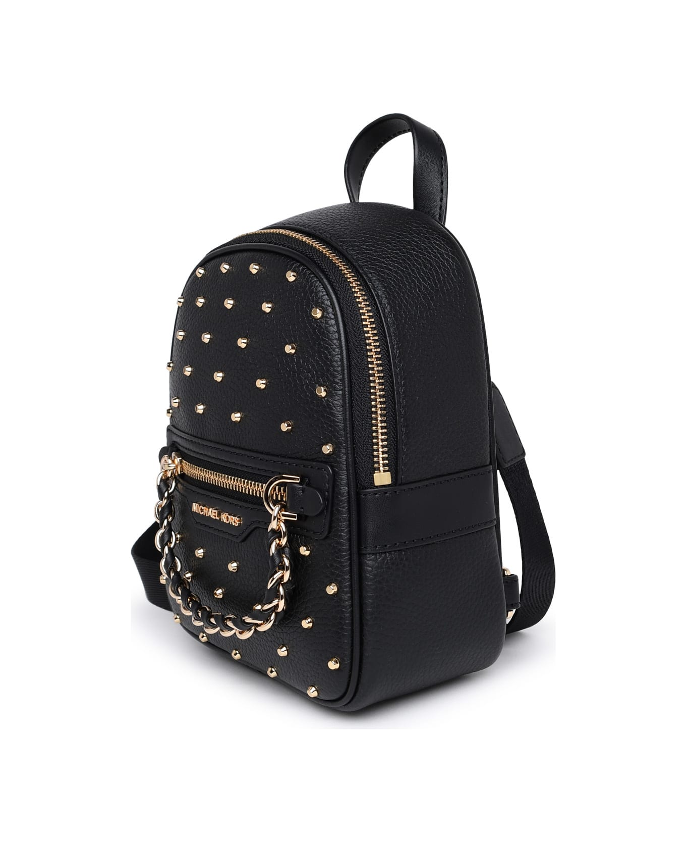 MICHAEL Michael Kors Logo Plaque Zip-up Backpack - Black