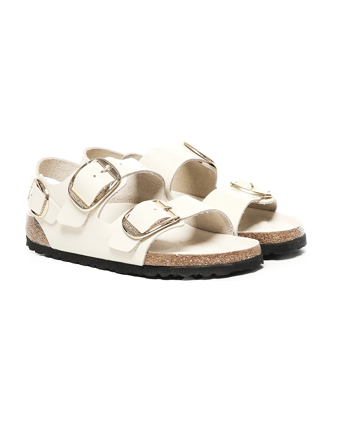 Birkenstock Milano Big Buckle Sandals - Beige