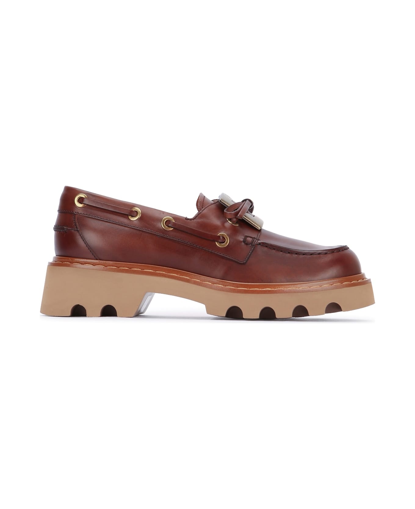Roger Vivier Viv Rangers Metal Boat Loafer 20 - TEAK