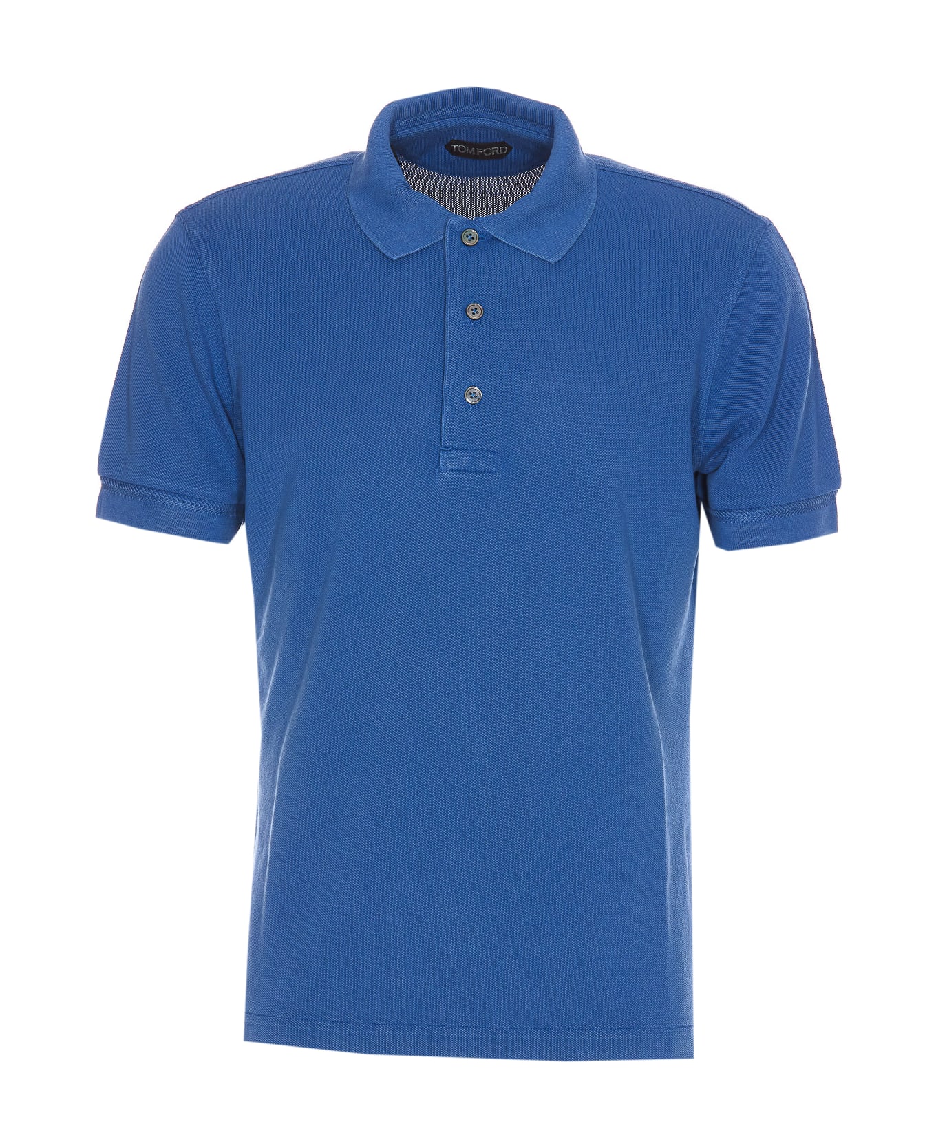 Tom Ford Logo Polo - Blue