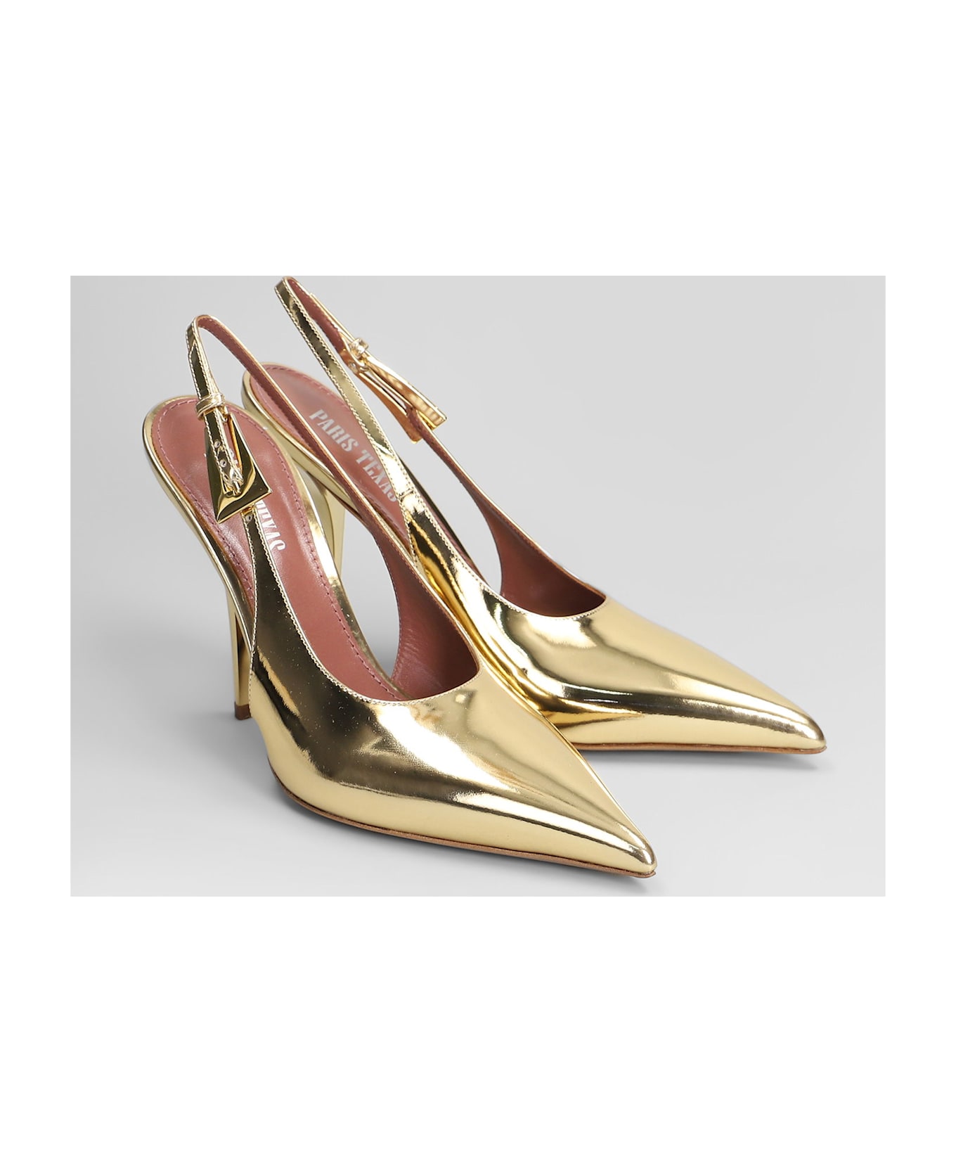 Paris Texas Jessica Slingback 95 Pumps In Gold Leather - gold