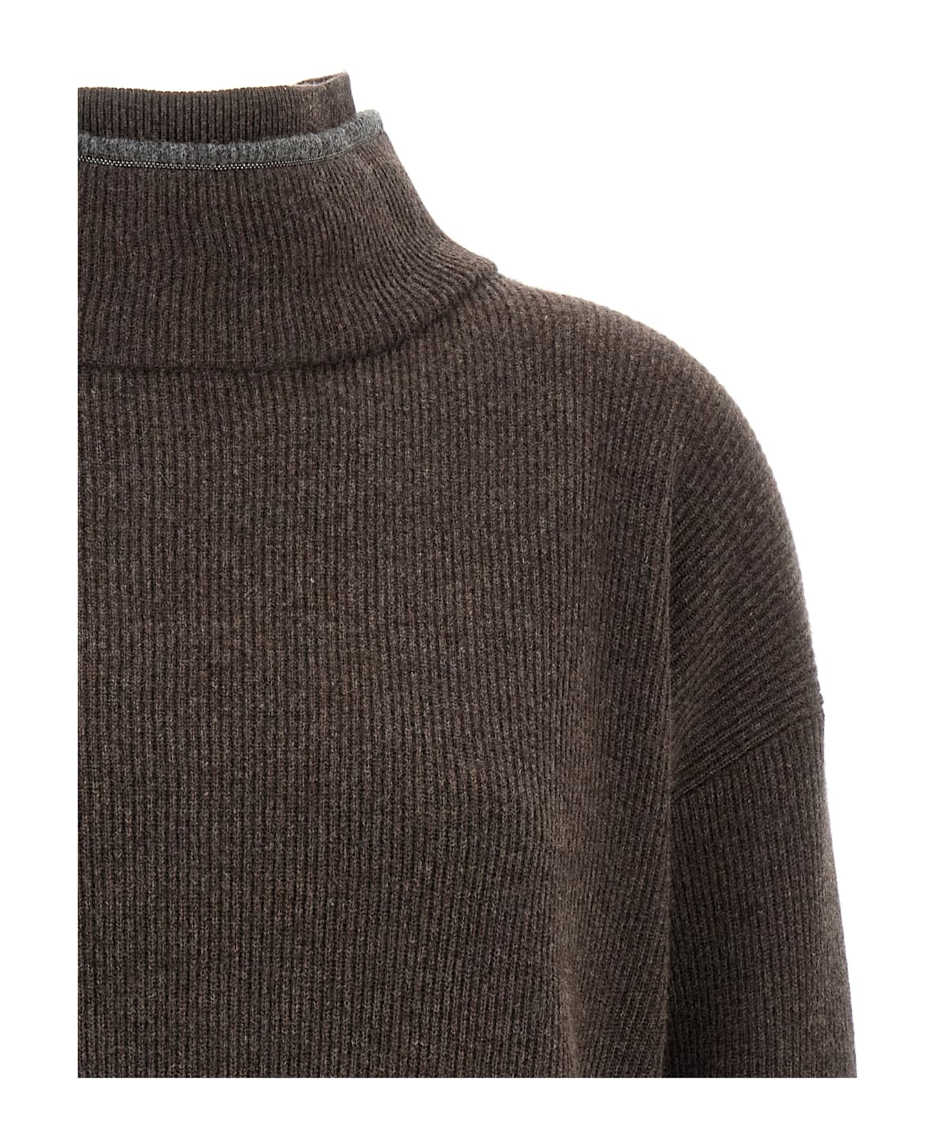 Brunello Cucinelli Double Layer Dress - Brown