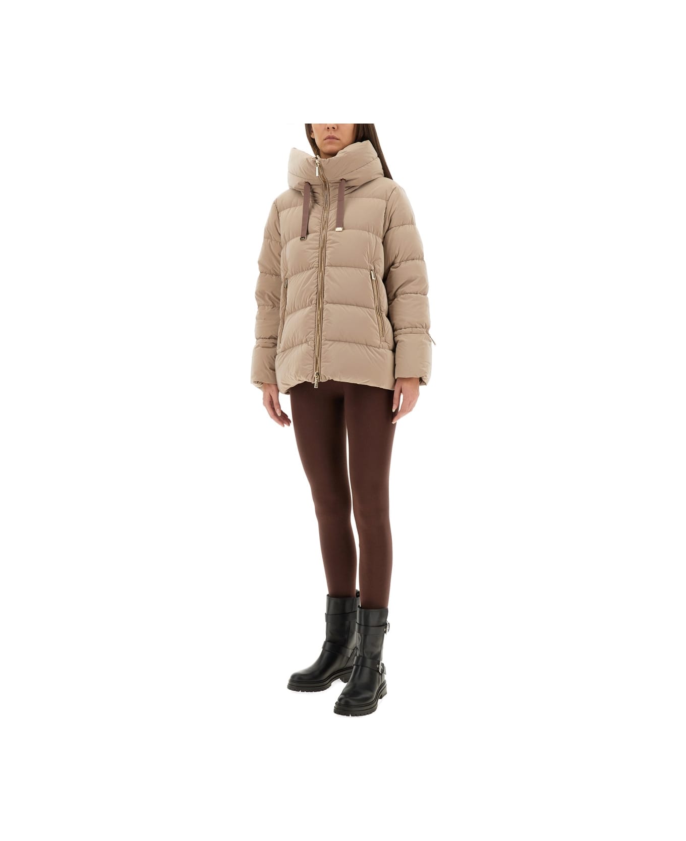 Moorer Padded Jacket "gadia" - BEIGE