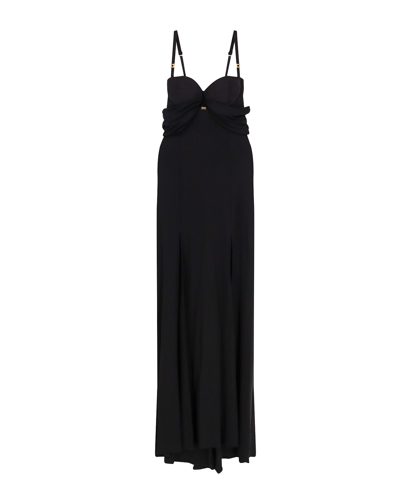 Elisabetta Franchi Corset 'red Carpet' Dress - Black