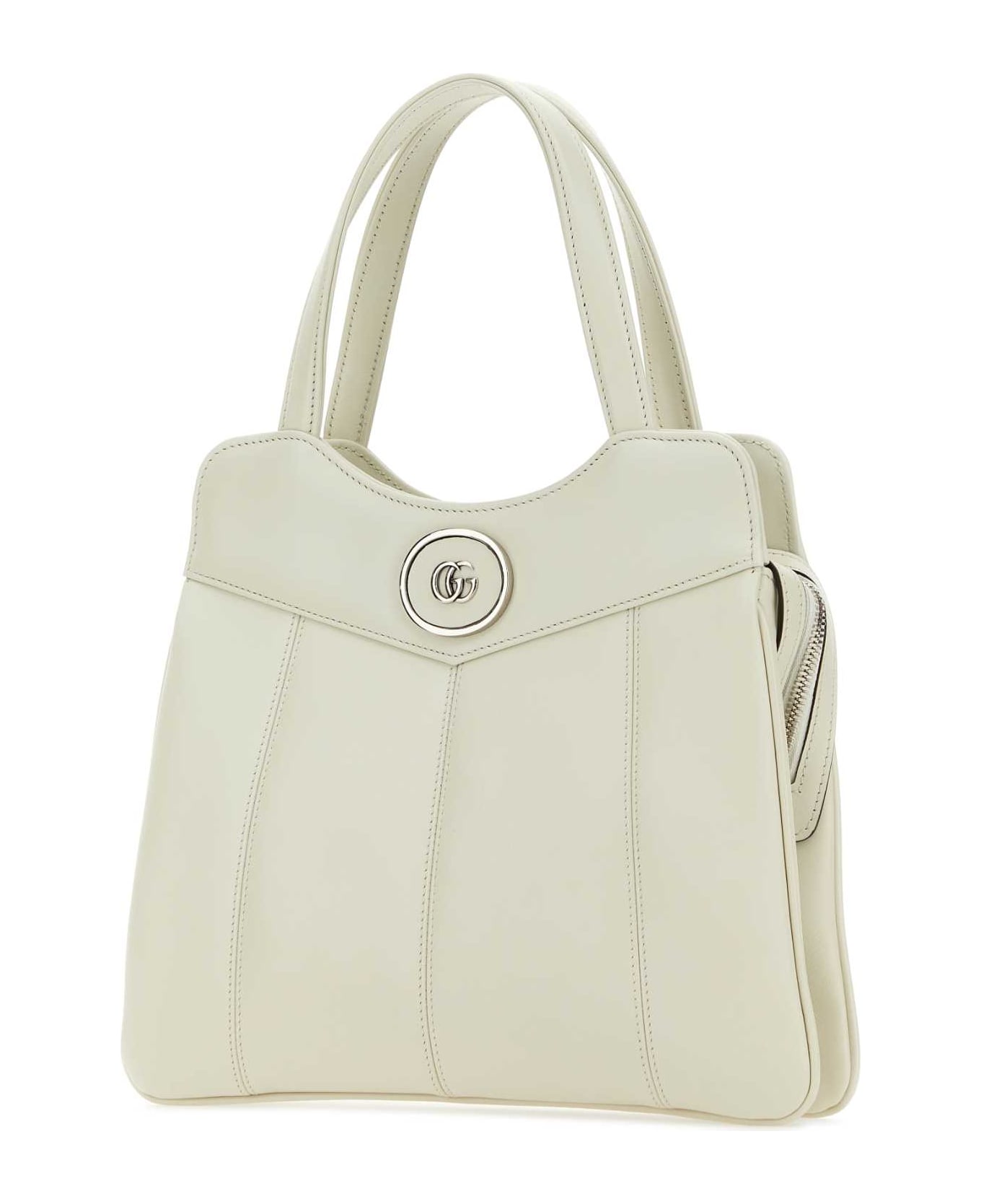 Gucci Chalk Leather Small Petite Gg Handbag - 9022