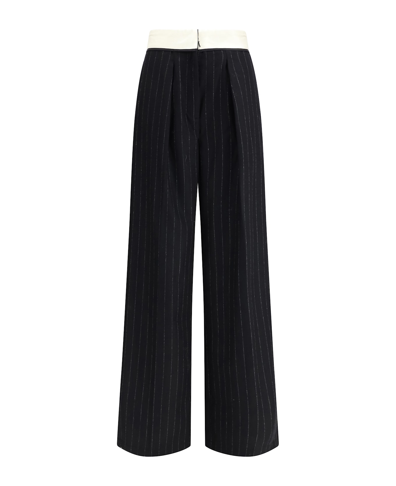 Forte_Forte Sartorial High-waisted Pinstripe Wool-blend Trousers