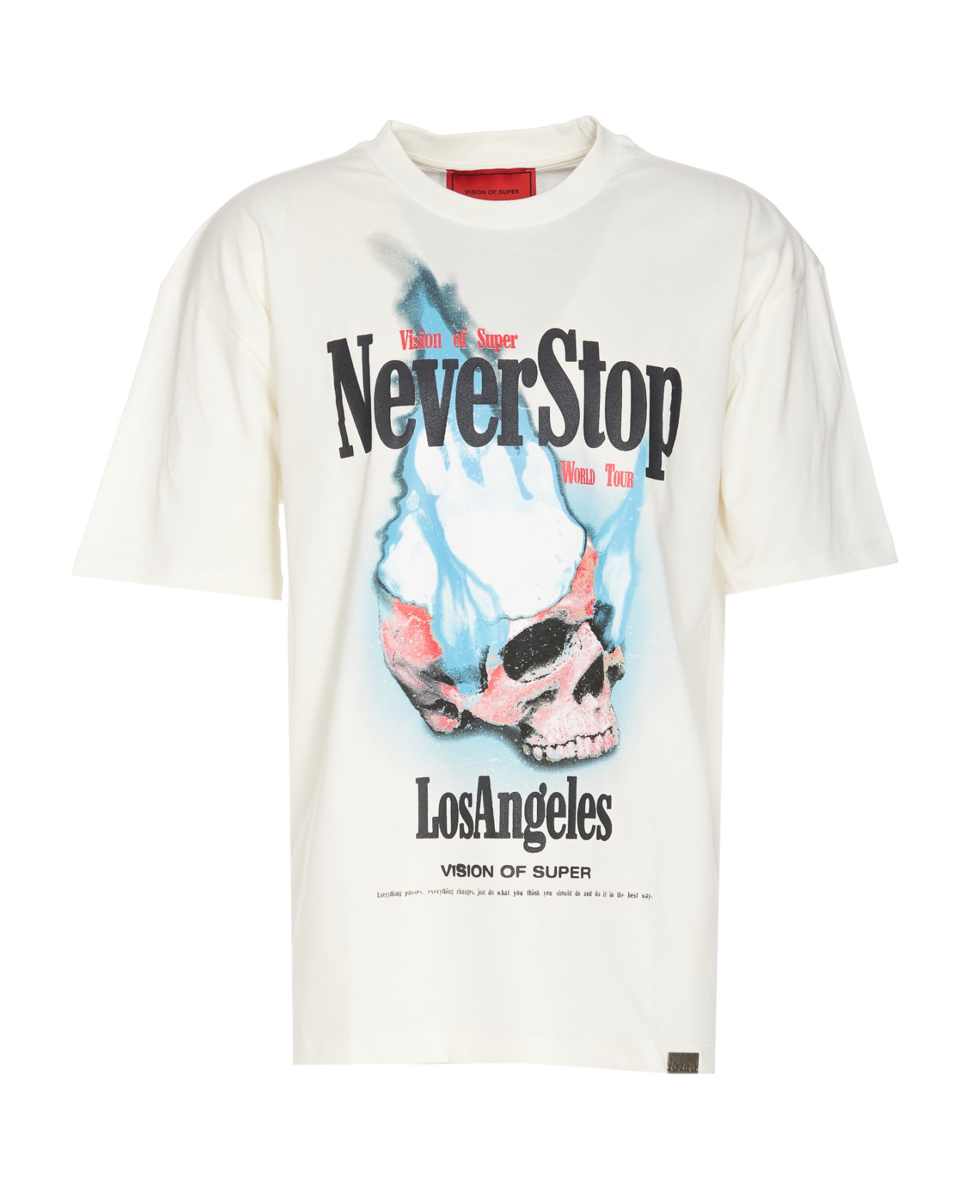 Vision of Super Never Stop Print T-shirt - White