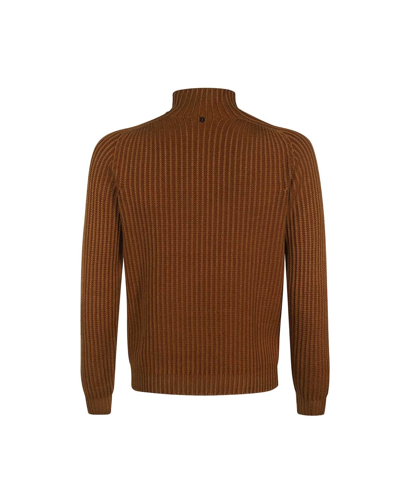 Dondup Wool Turtleneck Sweater - brown