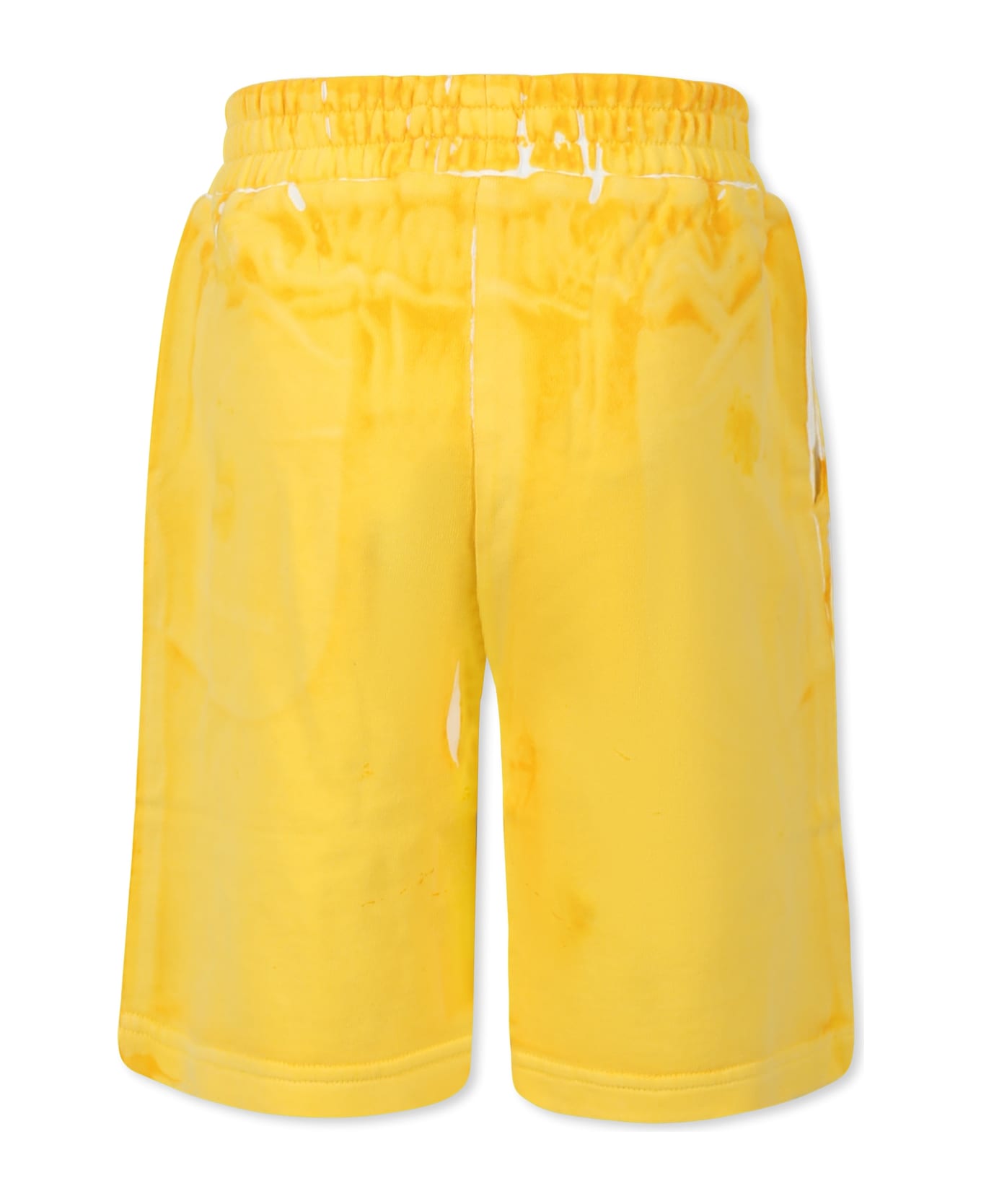 Little Marc Jacobs Yellow Trousers For Kids With Logo - Yellow