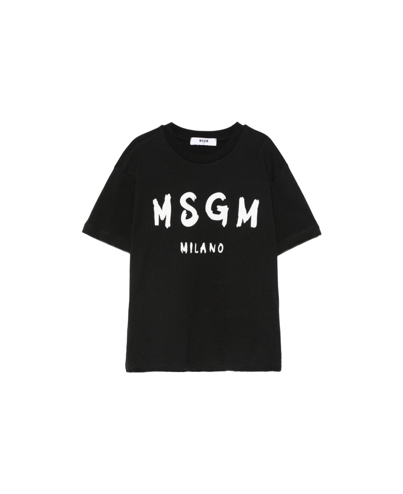 MSGM T-shirt With Logo - BLACK