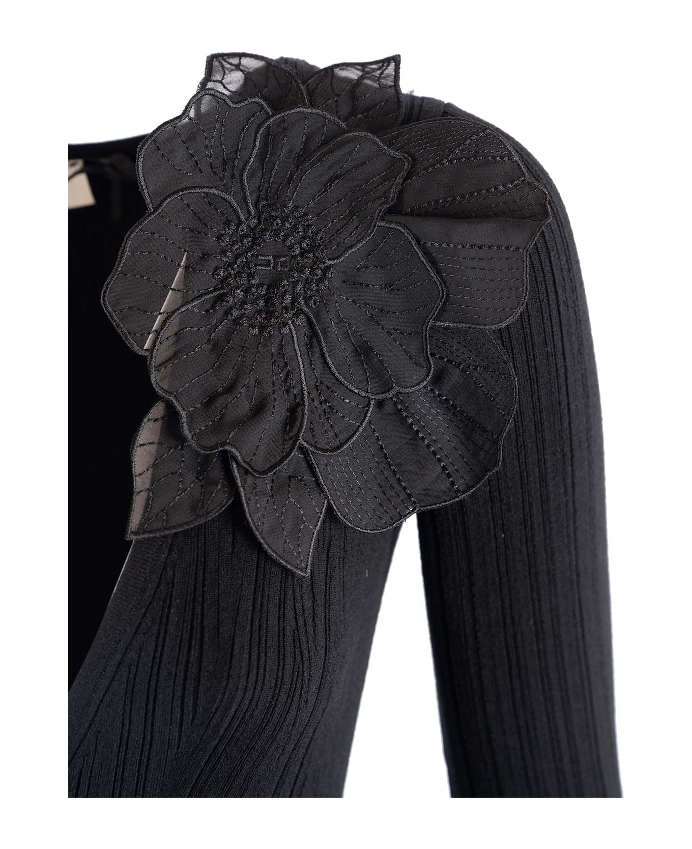 Elisabetta Franchi Knitted Dress - BLACK