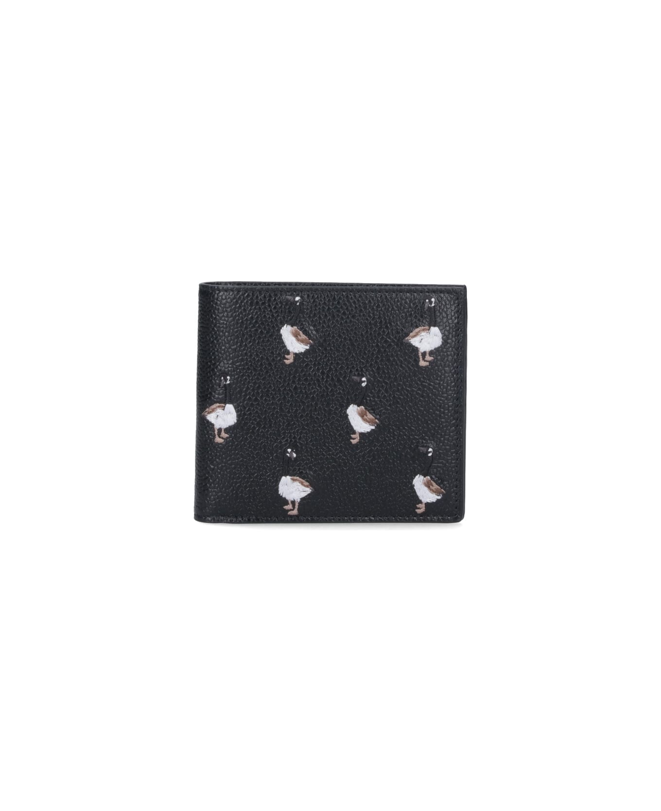 Thom Browne Bi-fold Wallet "goose" - Black  