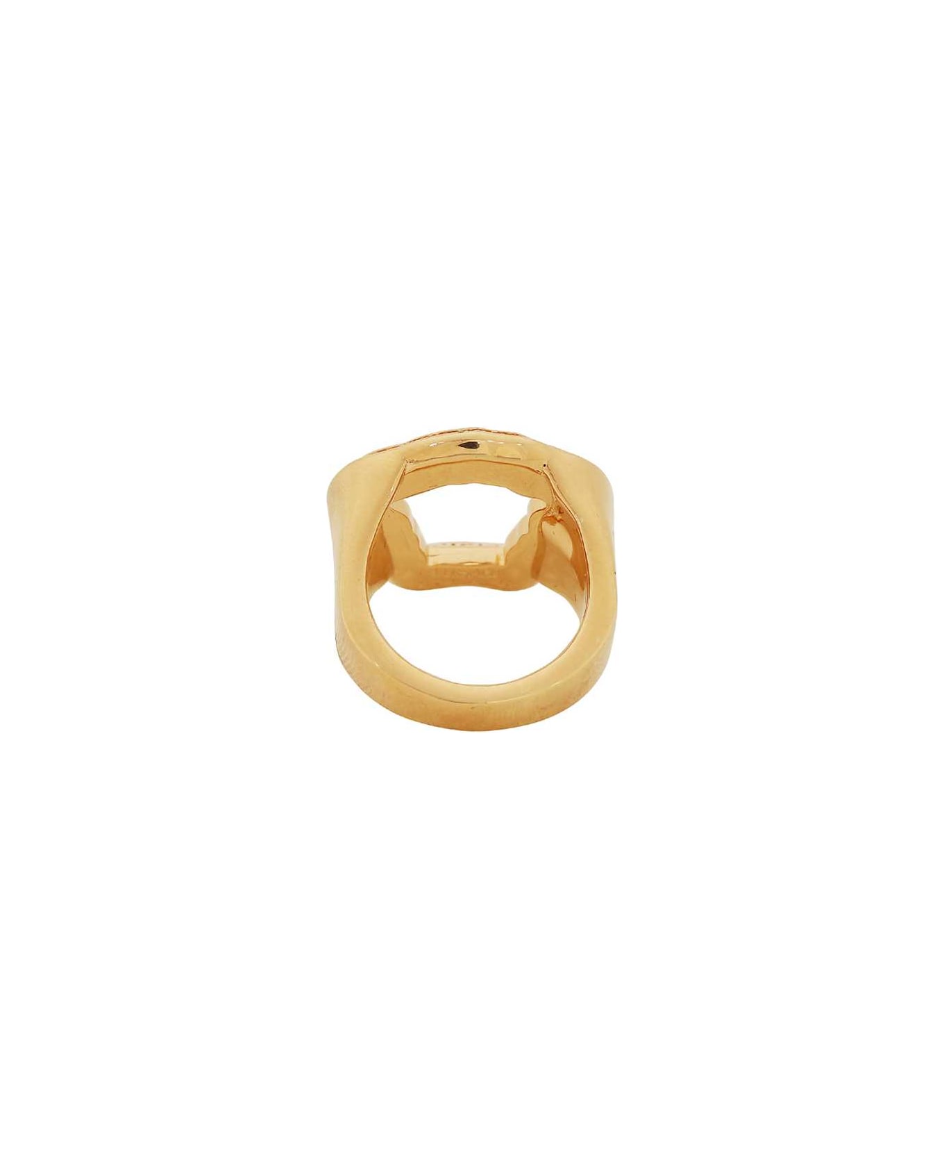 Versace Gold Plated Metal Ring - Gold