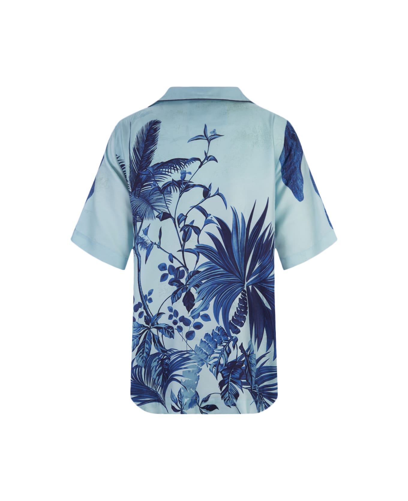 For Restless Sleepers Flowers Blue Morfeo Shirt - Blue