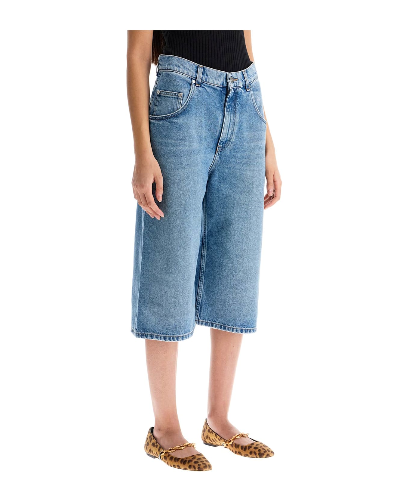 Stella McCartney Denim Bermuda Shorts - MEDIUM VINTAGE BLUE (Blue)