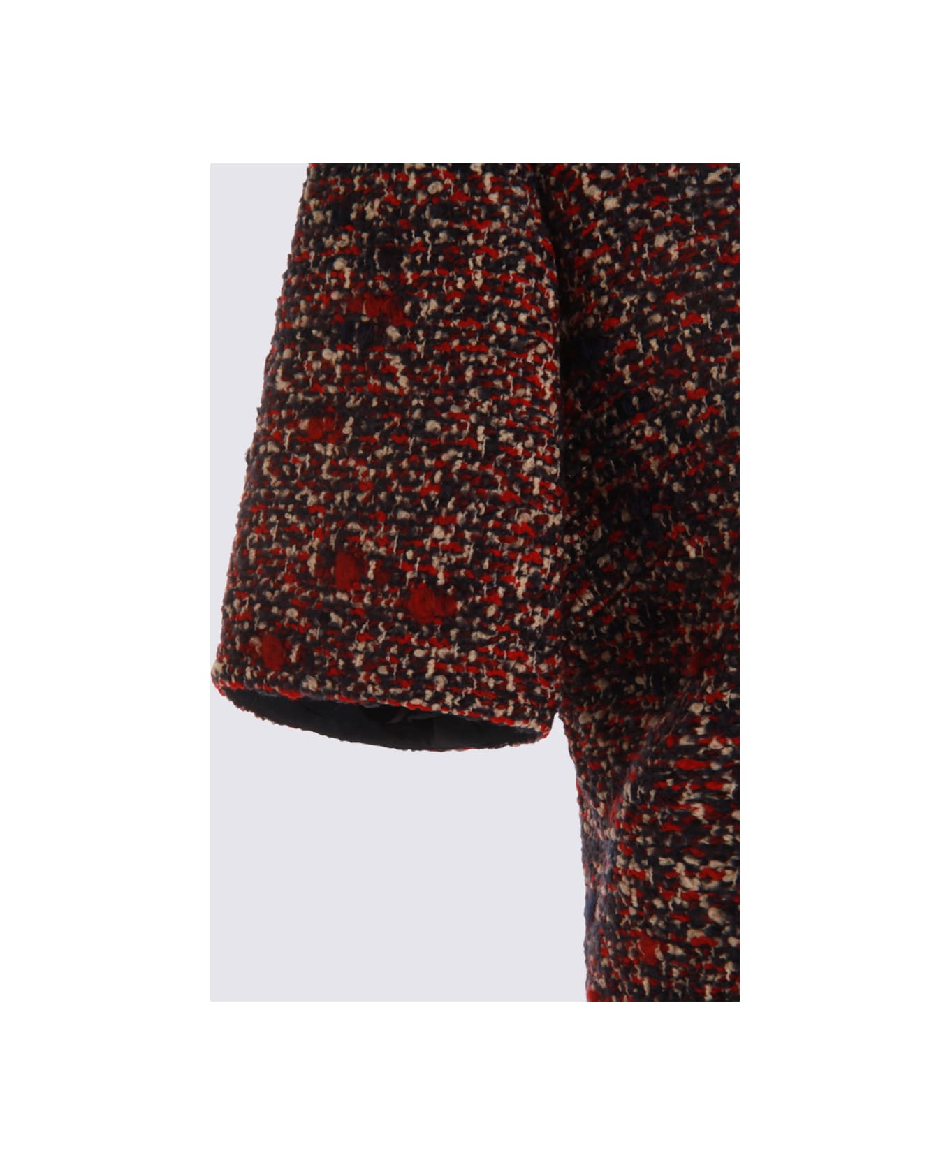 Gucci Blue And Red Wool Dress - Blue
