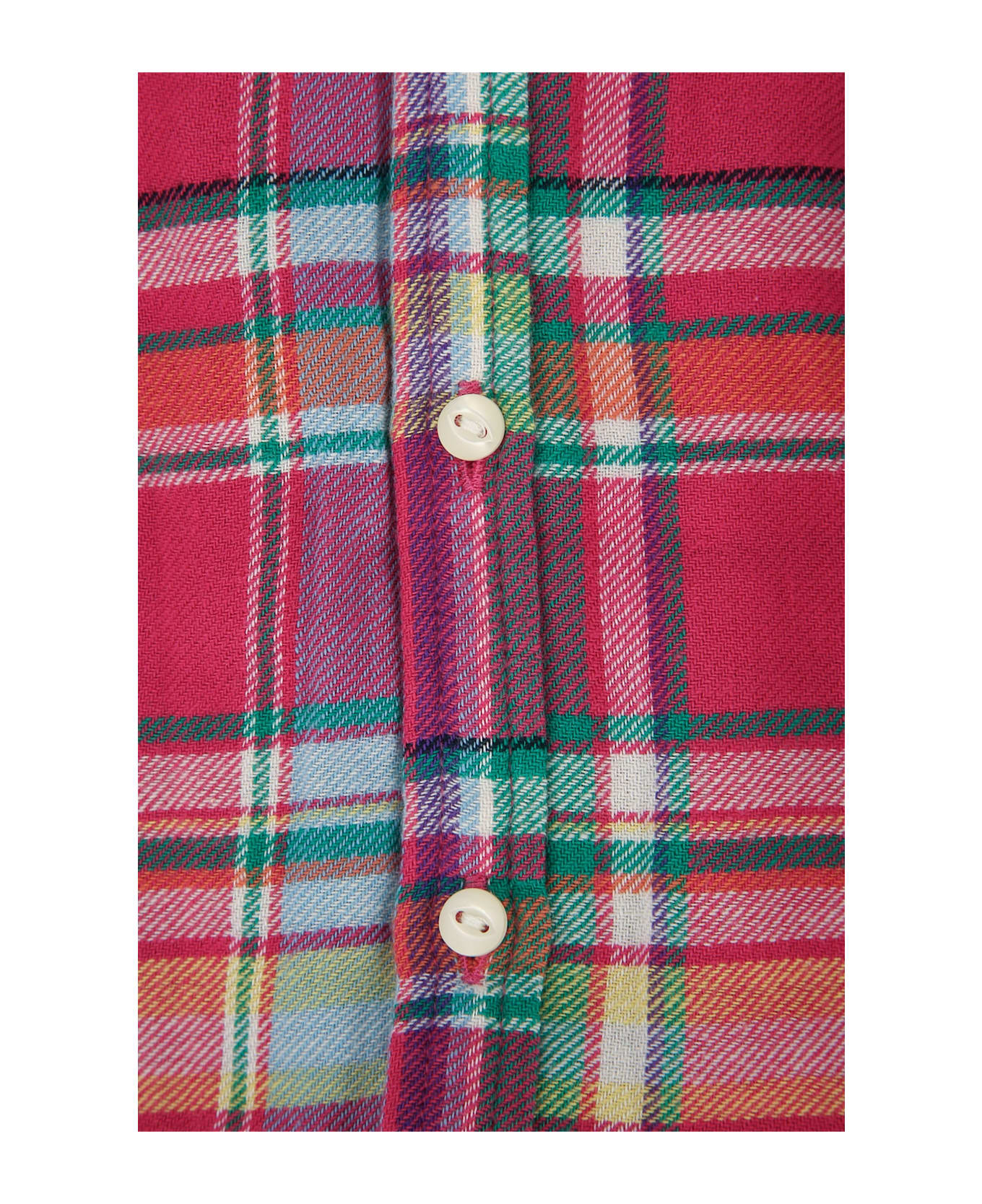 Polo Ralph Lauren Woven Shirt Dress - 195PINKPURPLEGREENMULTI
