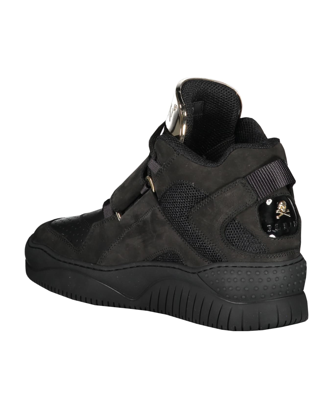 Philipp Plein Leather High-top Sneakers - black スニーカー