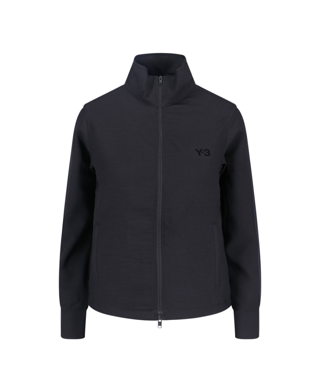 Y-3 Logo Zip Sweatshirt - Black  