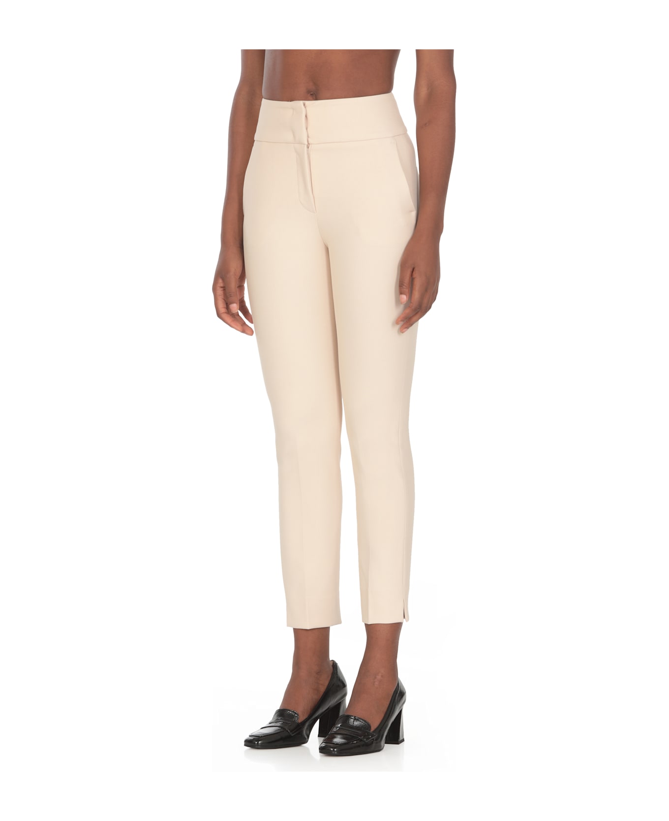 Peserico Cotton Trousers - Ivory