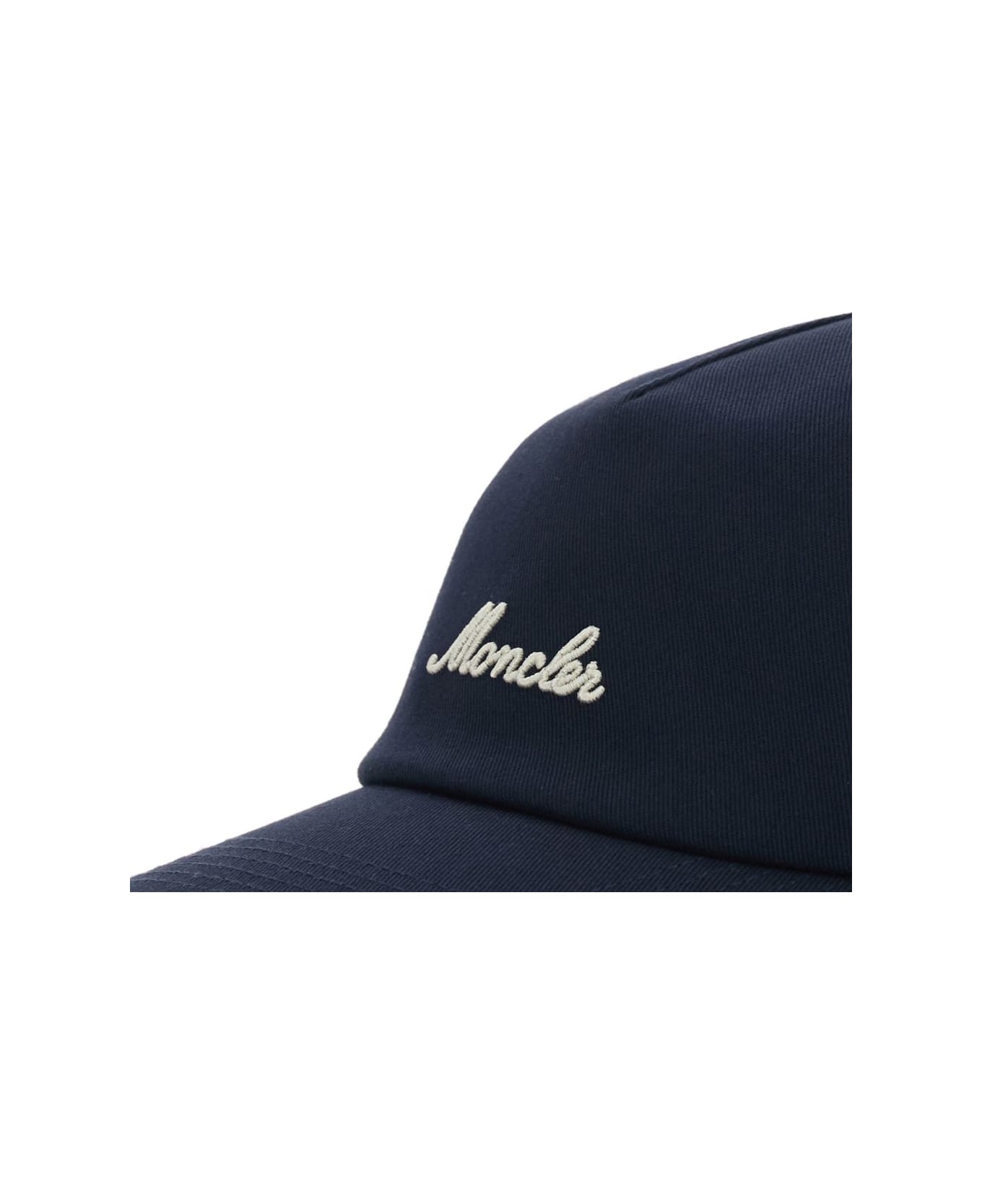 Moncler Logo Baseball Cap - Blue
