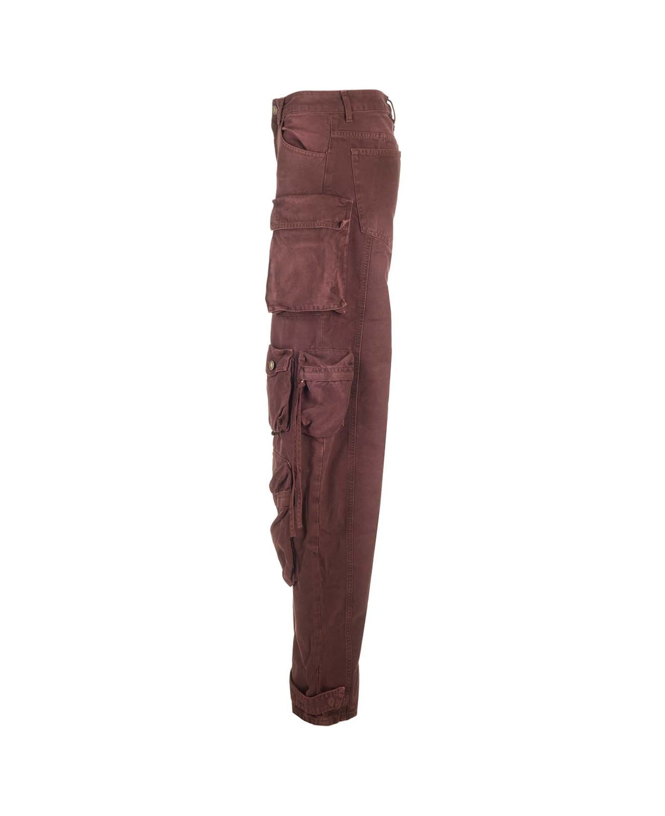 The Attico ''fern'' Multi-pocket Jeans - Bordeaux