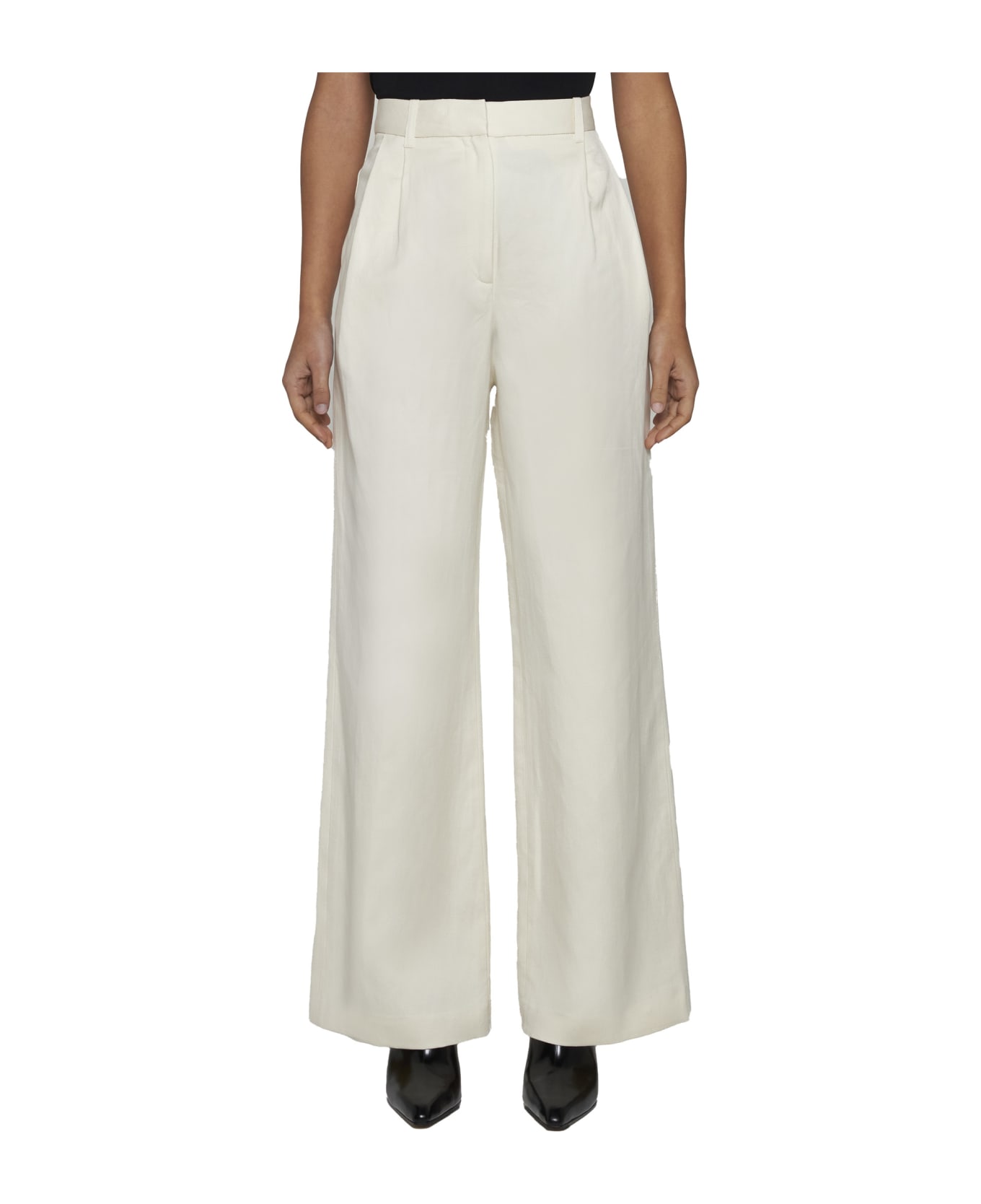 Loulou Studio Pants - Forest ivory