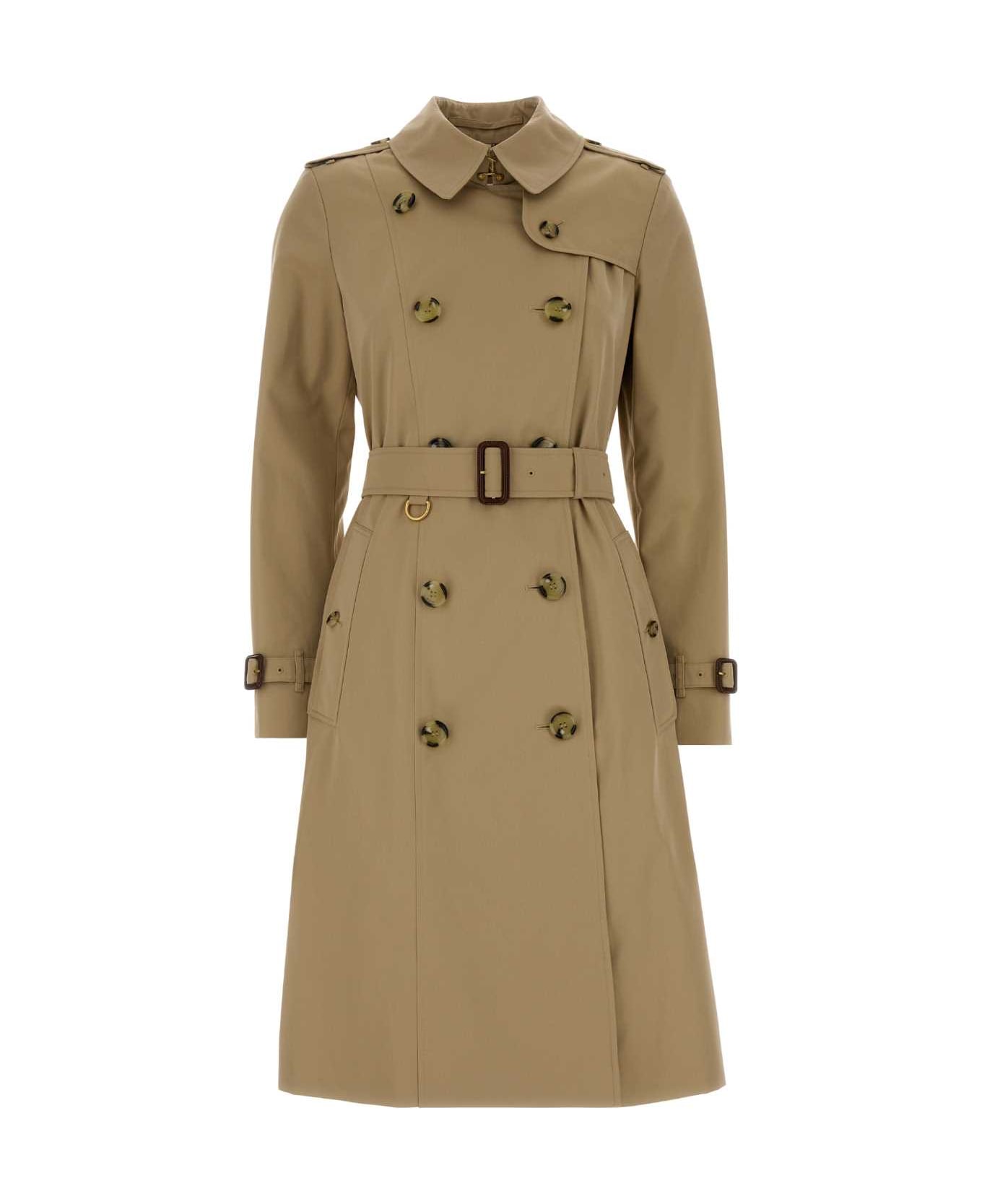 Burberry Beige Twill Trench Coat - HONEY